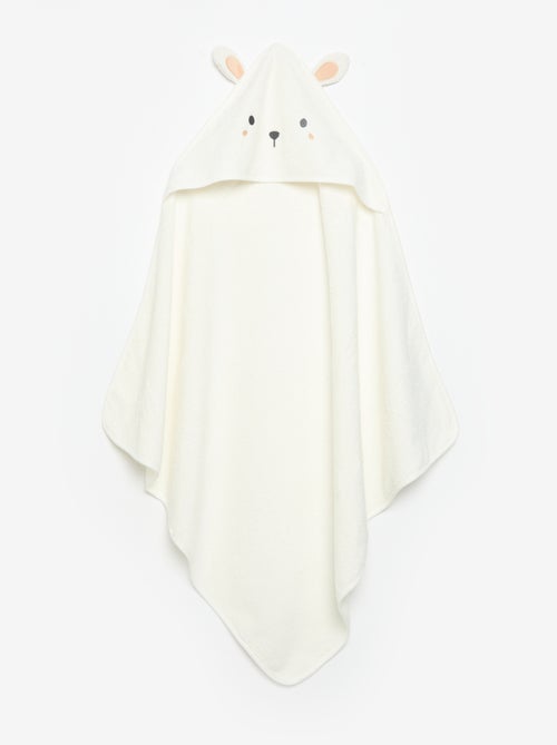 Badcape met capuchon met oortjes - Kiabi