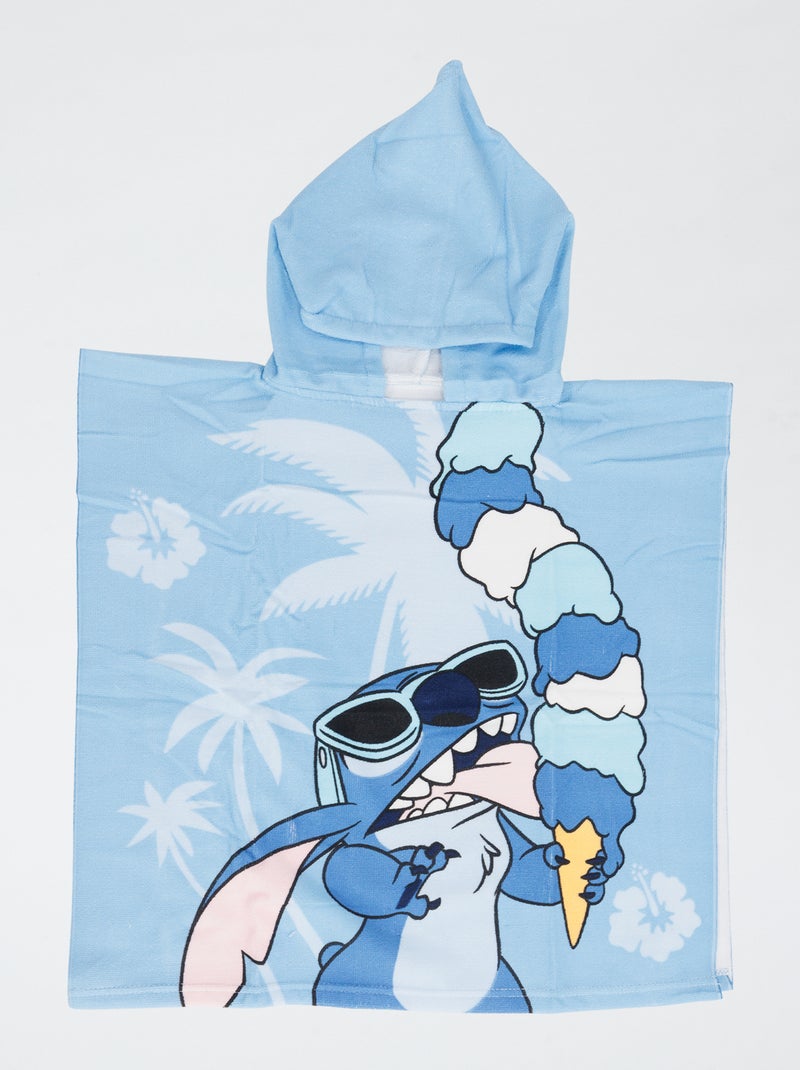 Badcape 'Stitch' BLAUW - Kiabi