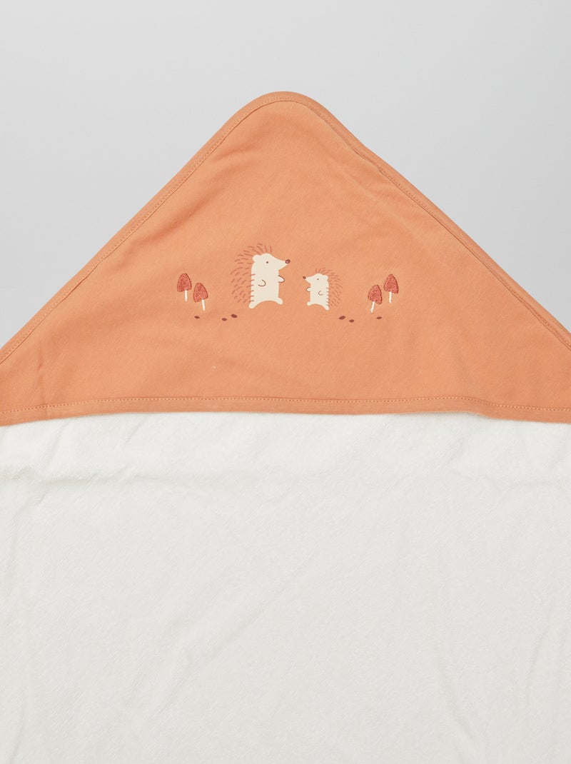 Badcape van badstof BRUIN - Kiabi