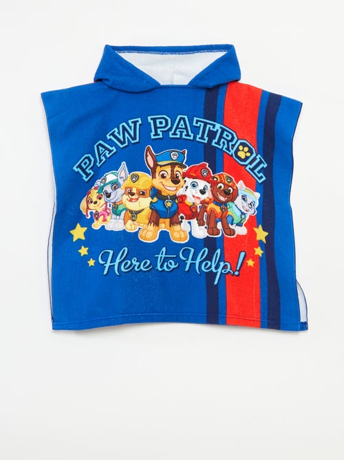 Badcape van badstof met 'PAW Patrol'-print - Kiabi