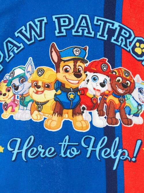 Badcape van badstof met 'PAW Patrol'-print - Kiabi