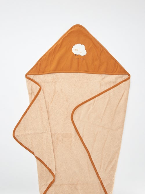 Badcape van badstof met print - 75 x 75 cm - Kiabi