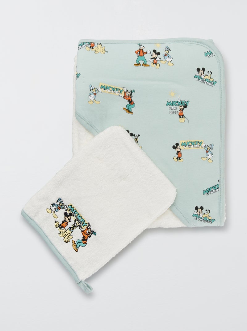 Badcape + washandje 'Mickey' mickey - Kiabi