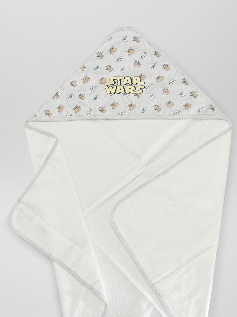 Badcape + washandje 'The Mandalorian' GRIJS - Kiabi