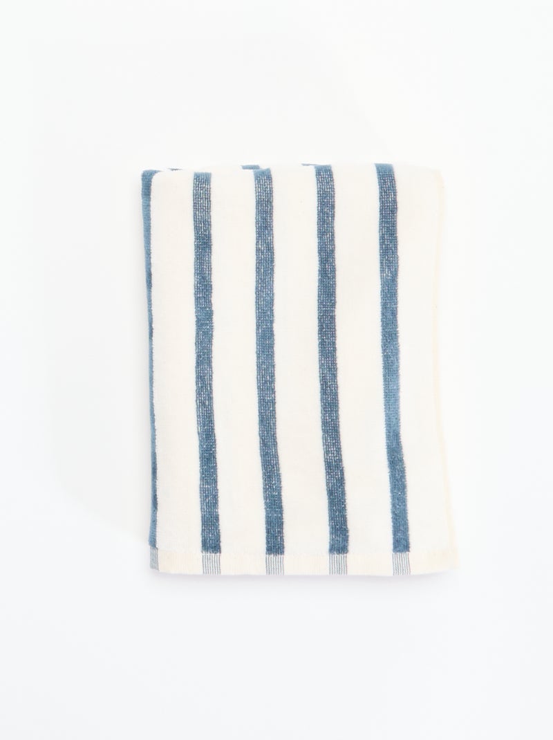 Badhanddoek - 50 x 90 cm Blauw - Kiabi