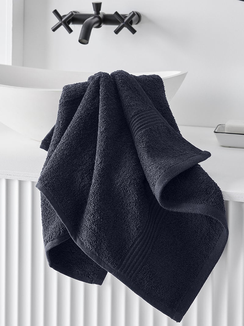 Badhanddoek 50 x 90 cm DONKERBLAUW - Kiabi
