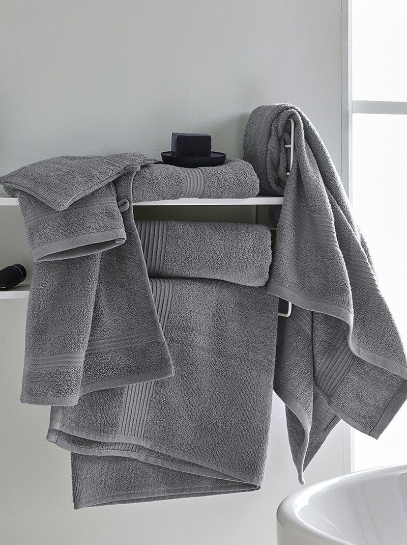 Badhanddoek 50 x 90 cm GRIJS - Kiabi