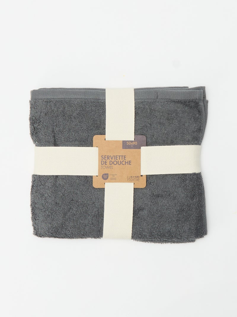 Badhanddoek 50x90 cm Grijs - Kiabi