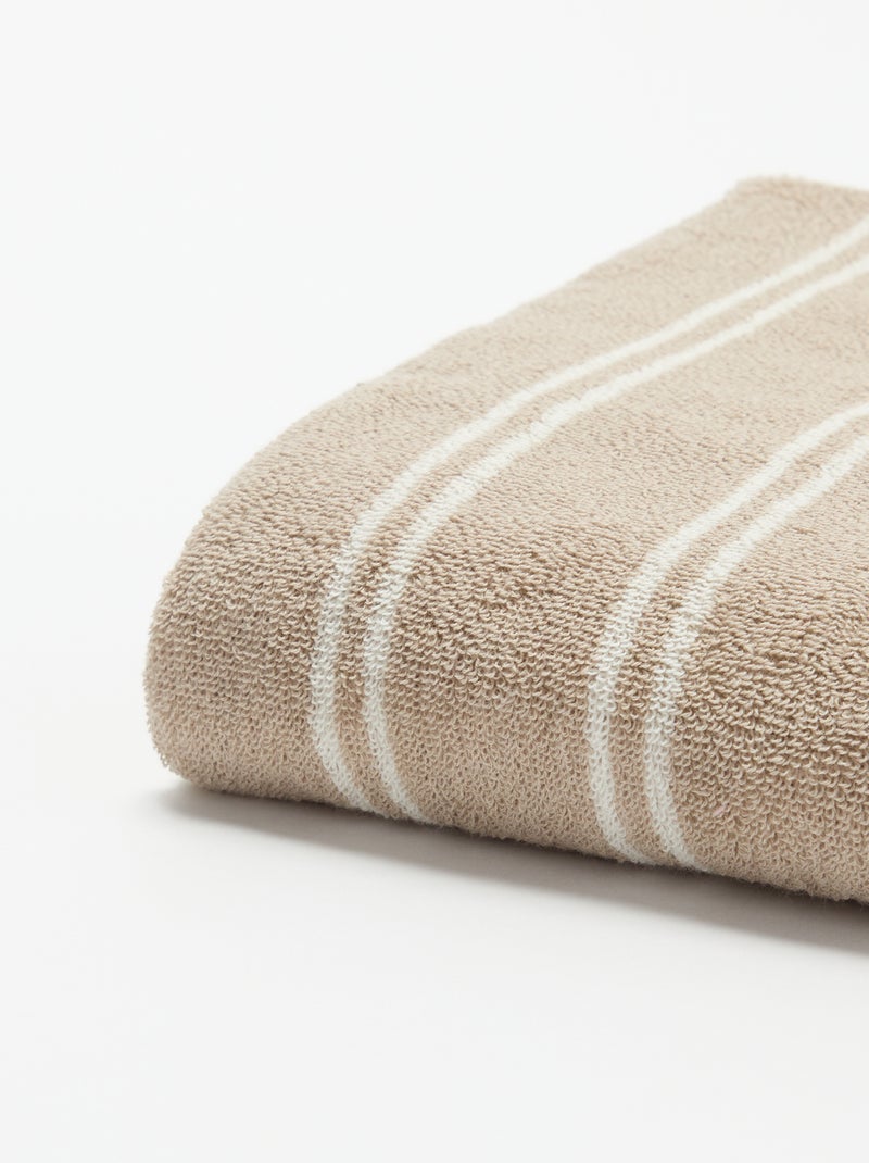 Badhanddoek 70 x 130 cm Biege - Kiabi