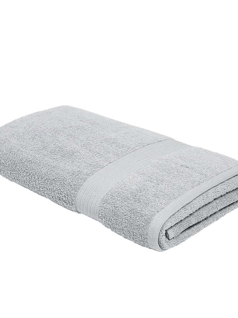 Badhanddoek 70 x 130 cm GRIJS - Kiabi