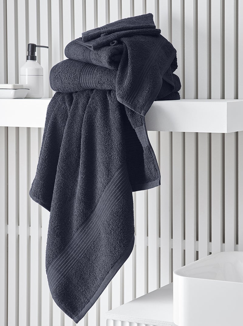 Badhanddoek 70 x 130 cm marineblauw - Kiabi