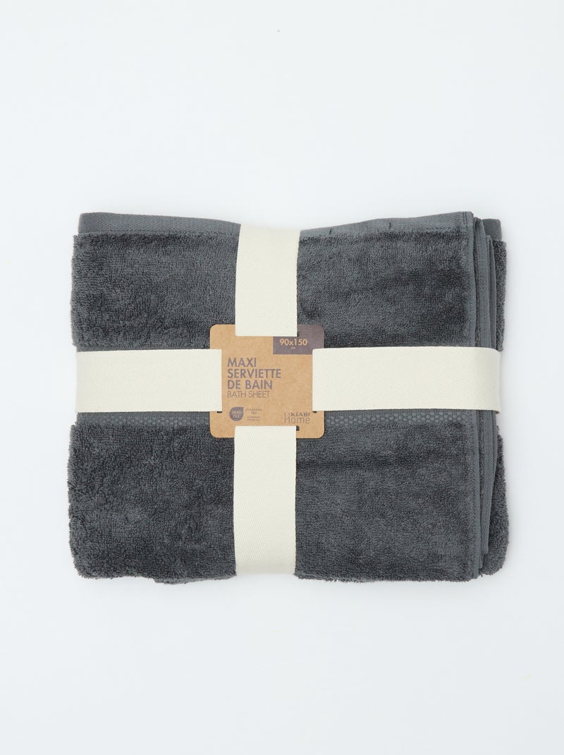 Badhanddoek 90 x 150 cm - Kiabi Home Grijs - Kiabi