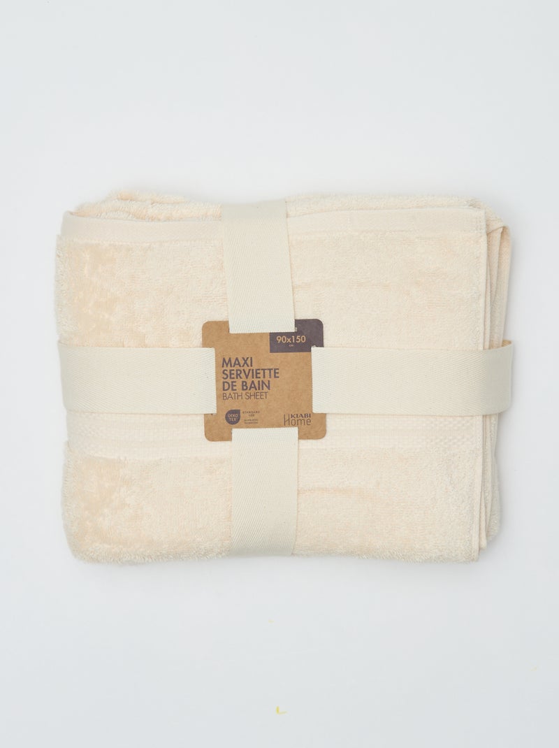 Badhanddoek 90 x 150 cm - Kiabi Home Wit - Kiabi