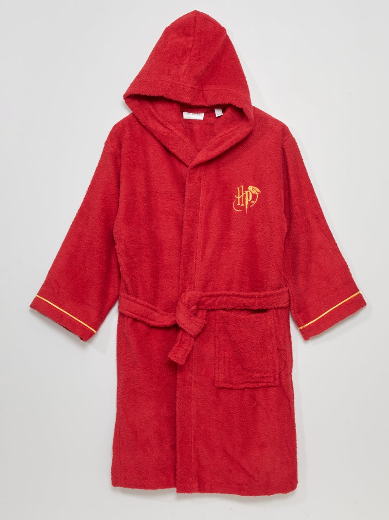 Badjas met capuchon 'Harry Potter' bordeaux - Kiabi