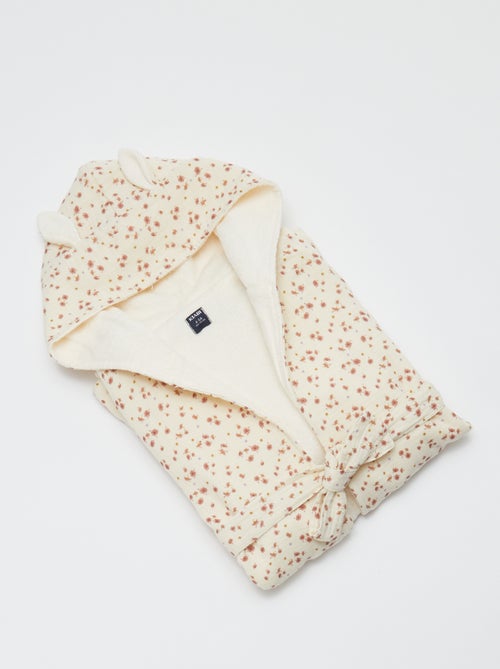 Badjas van badstof en katoengaas - Kiabi Home - Kiabi