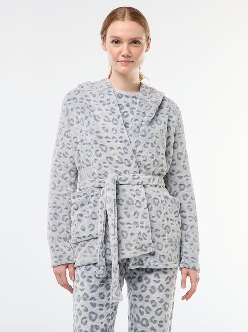 Badjas van zachte fleece - Kiabi