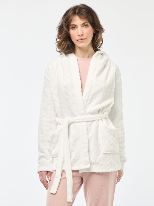 Badjas van zachte fleece - Kiabi