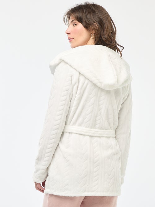 Badjas van zachte fleece - Kiabi