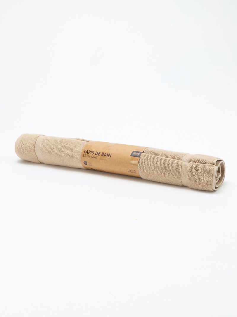 Badmat 80 x 50 cm Biege - Kiabi