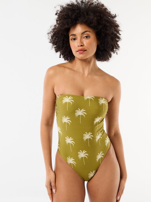 Badpak 1-delig bandeau met print - Kiabi