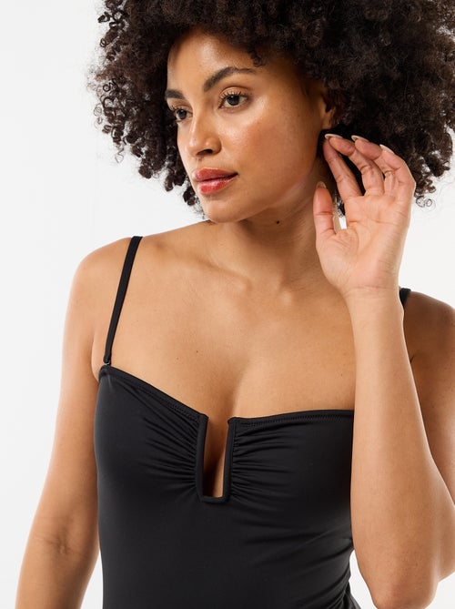 Badpak 1-delig met vierkante halslijn - Kiabi