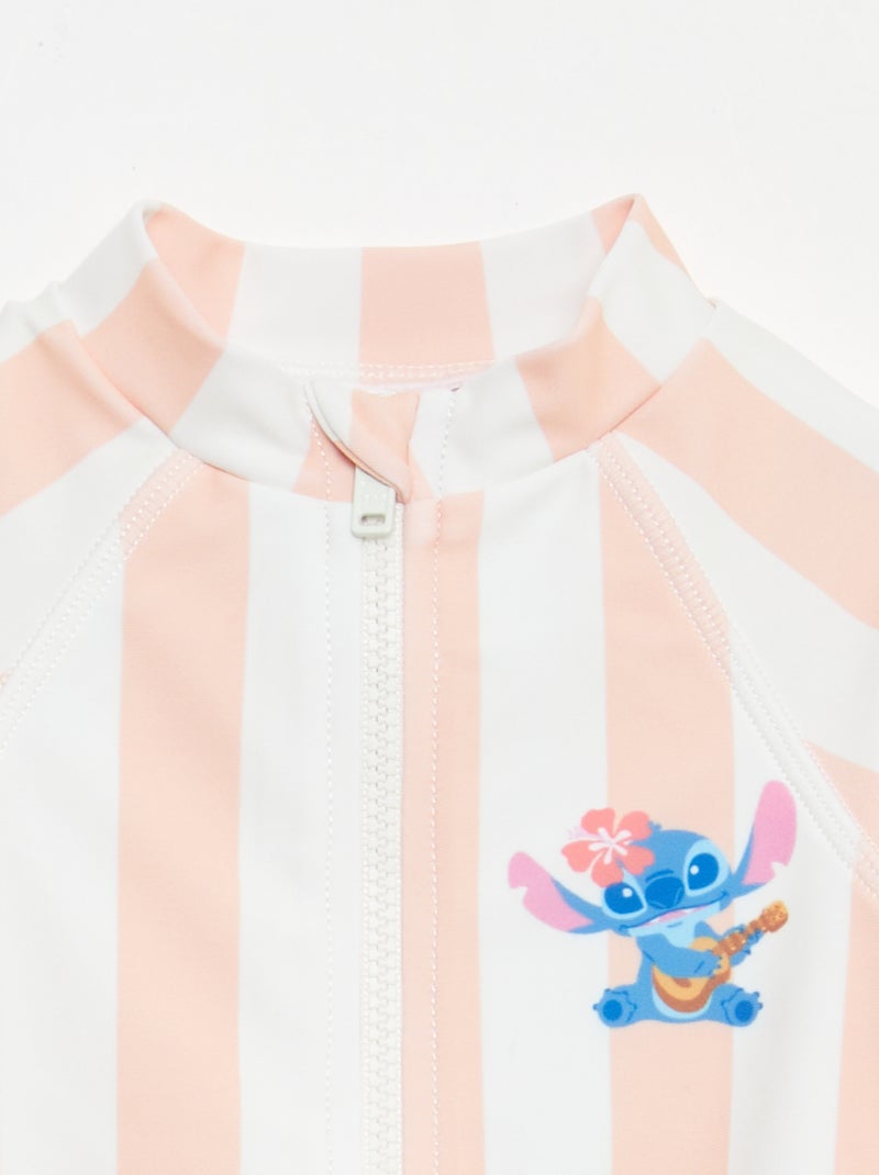 Badpak "Disney" "Stitch" met rits Oranje - Kiabi