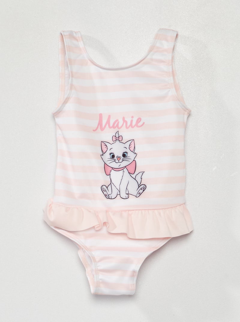 Badpak 'Marie' roze / wit - Kiabi