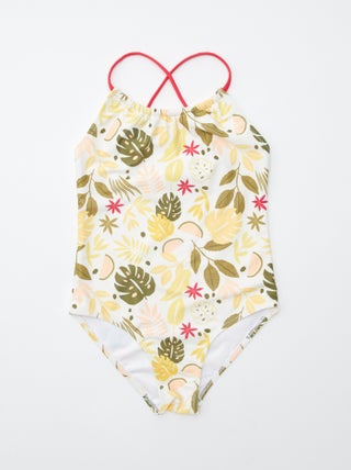 Badpak met bloemenprint - 1-delig
