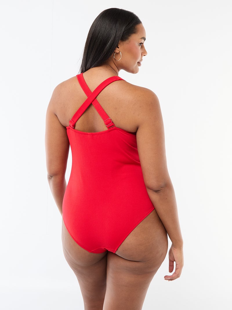 Badpak met corrigerend effect Rood - Kiabi