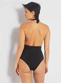 Damesmode maat 34-48 - Badpak met gedrapeerd effect - Kiabi