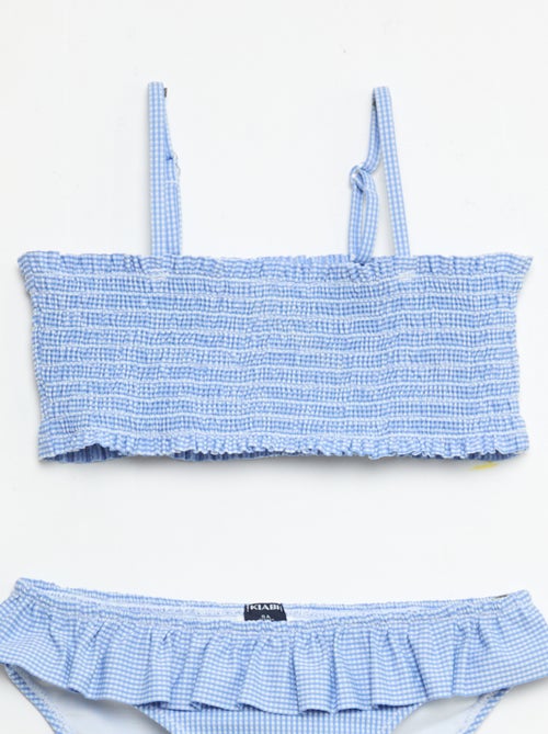 Badpak met motief + ruches - 2-delig - Kiabi