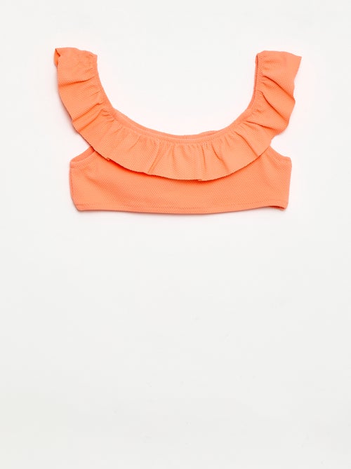 Badpak met ruches van tricot - 2-delig - Kiabi