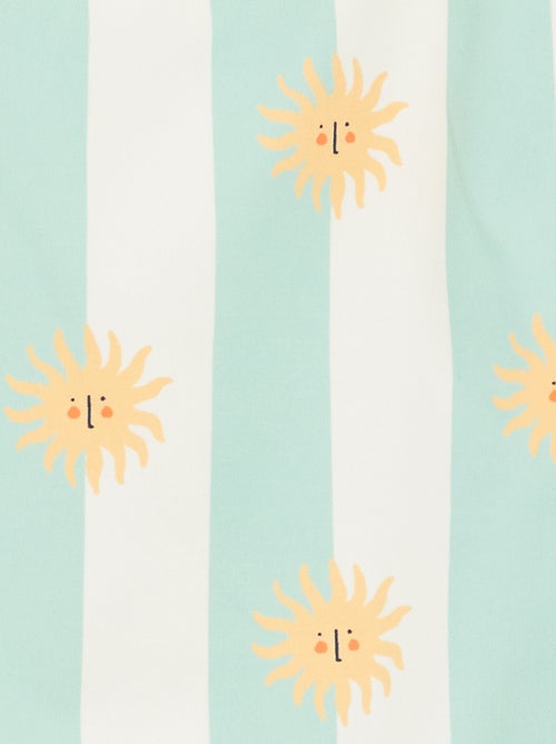 Badpak uit één stuk met strikken op de schouders - Kiabi