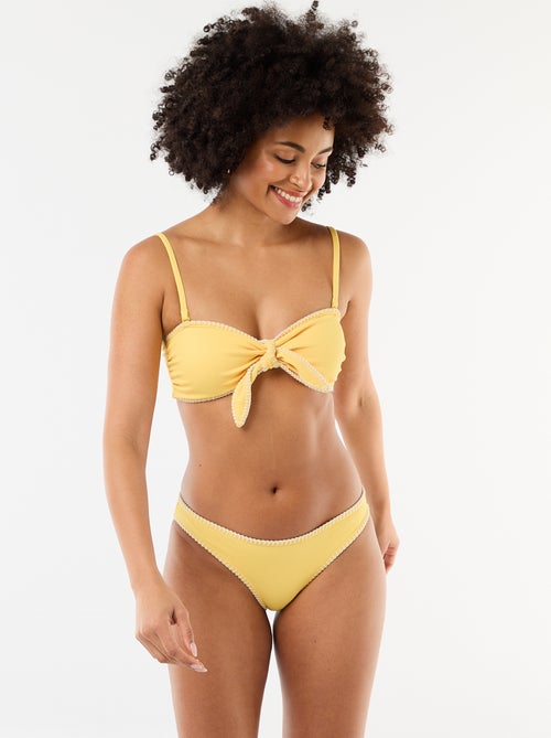 Badslip met contrasterende stiksels - Kiabi