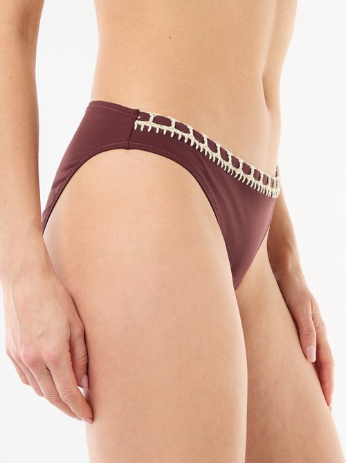 Badslip met macramérand - Kiabi