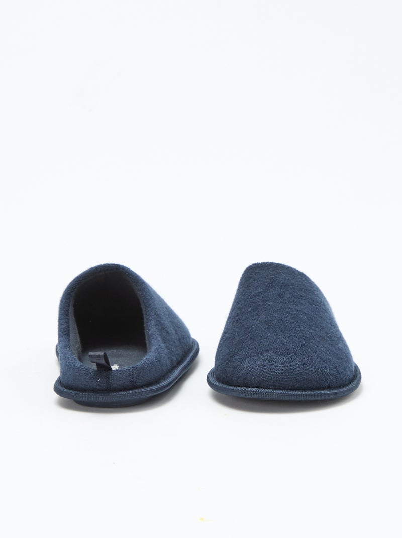 Badstoffen sloffen - slippermodel Blauw - Kiabi