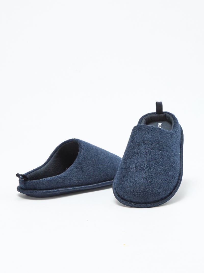 Badstoffen sloffen - slippermodel Blauw - Kiabi