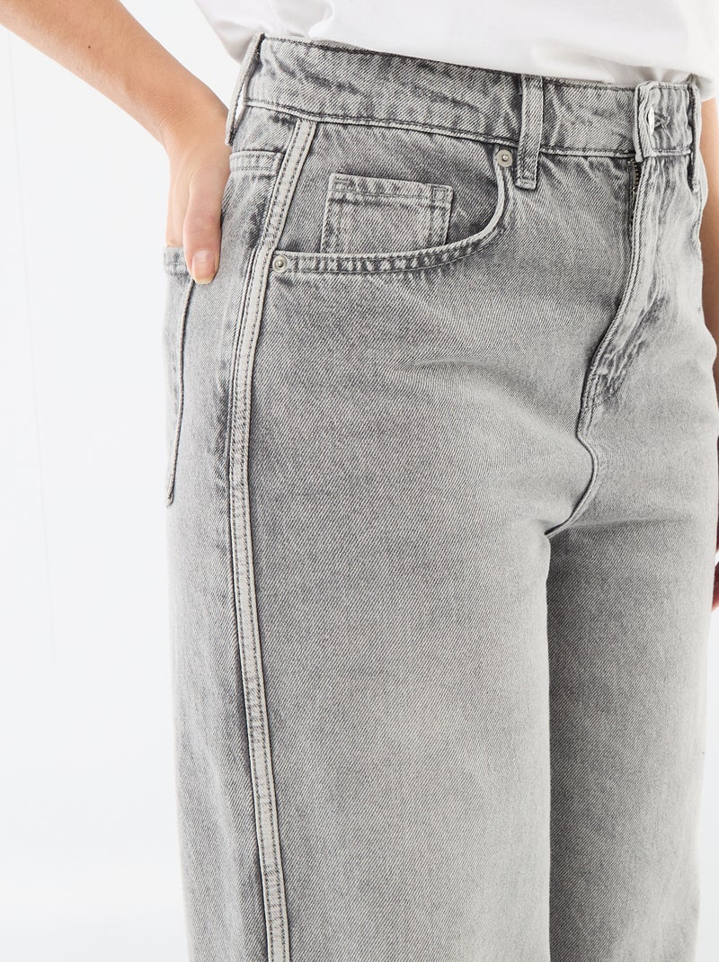 Baggy broek met lage taille Grijs - Kiabi