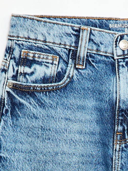 Baggy denim bermuda van katoen - Kiabi
