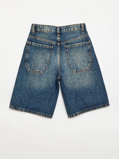 Baggy denim bermuda van katoen - Kiabi