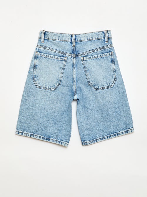 Baggy denim bermuda van katoen - Kiabi