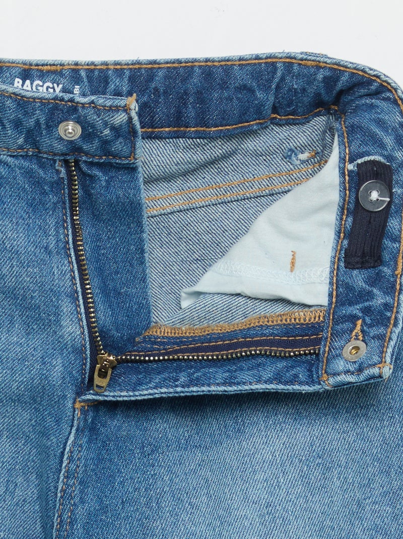 Baggy denim broek Blauw - Kiabi