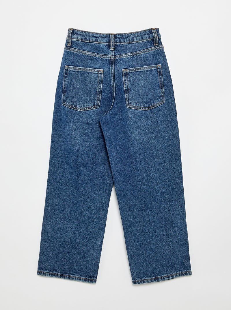 Baggy denim broek Blauw - Kiabi