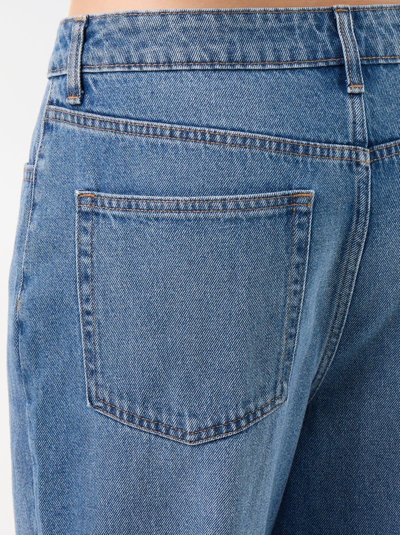 Baggy denim broek Blauw - Kiabi