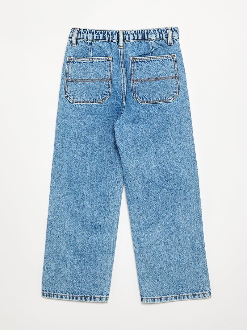 Baggy denim broek Blauw - Kiabi