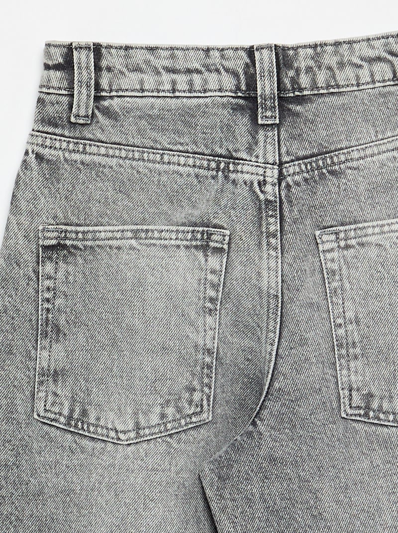 Baggy denim broek Grijs - Kiabi