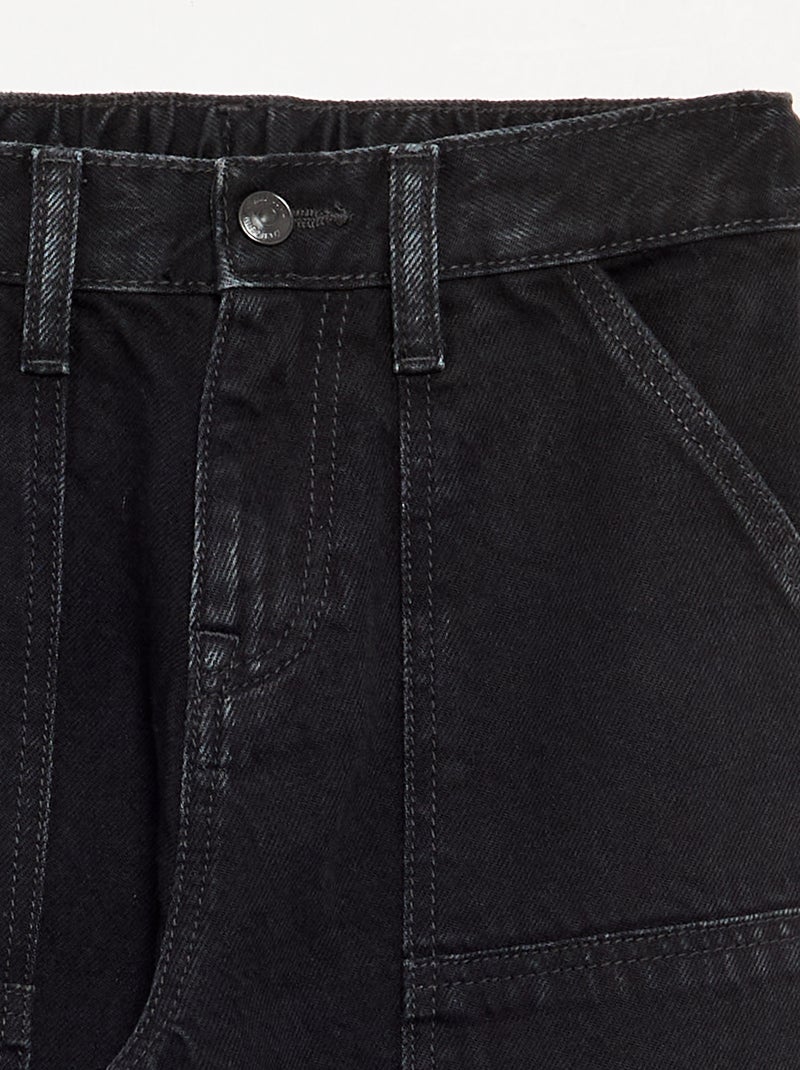 Baggy denim broek Grijs - Kiabi