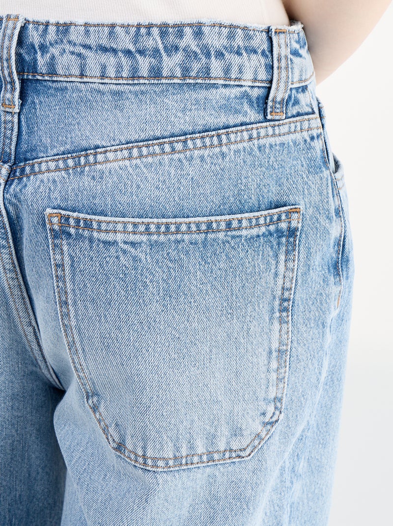 Baggy fit denim broek Blauw - Kiabi