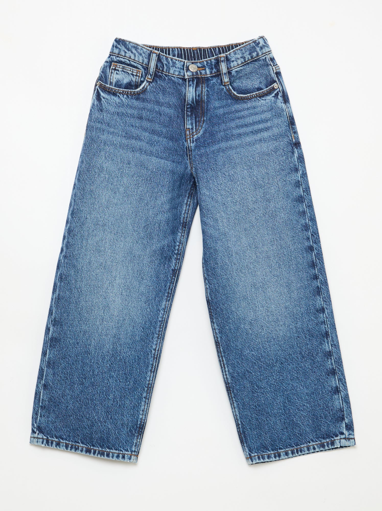 Baggy jeans effen 5 zakken