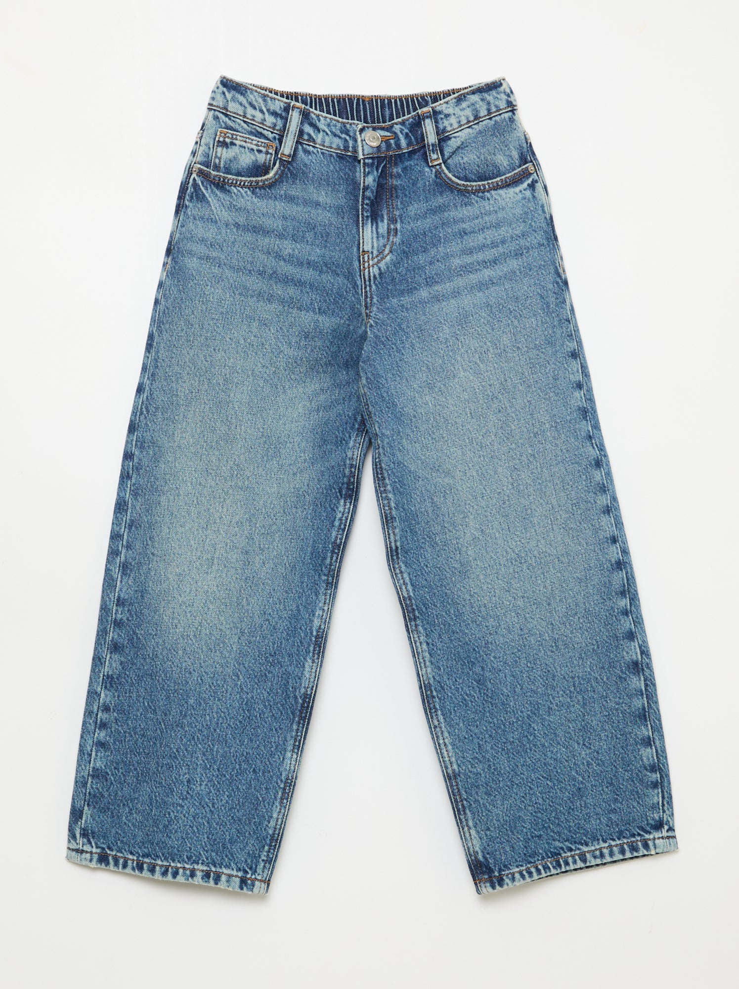 Baggy jeans effen 5 zakken
